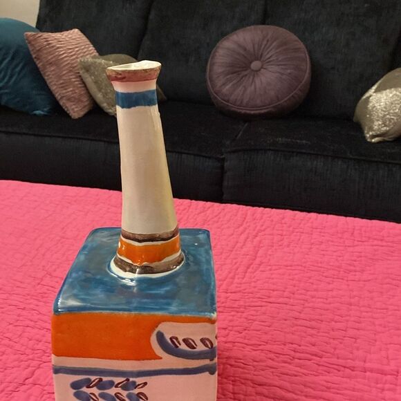 Desimone Colorful Ceramic “ Cat”Vase - Picture 5 of 12